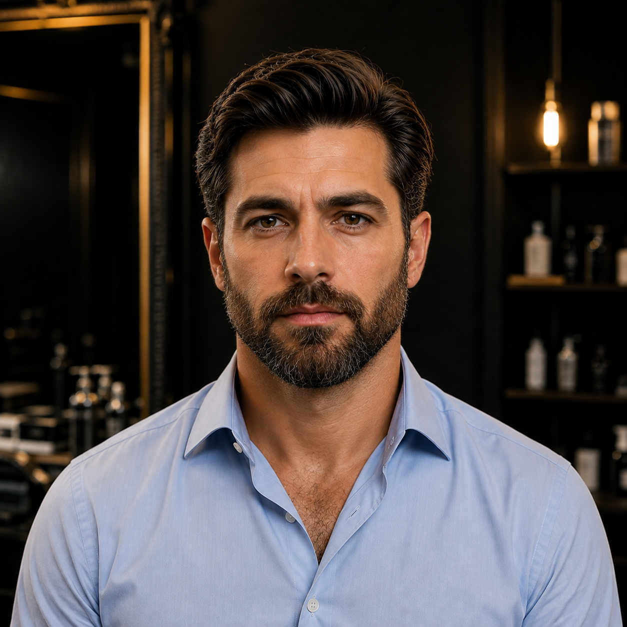 Barbe sculptée — après