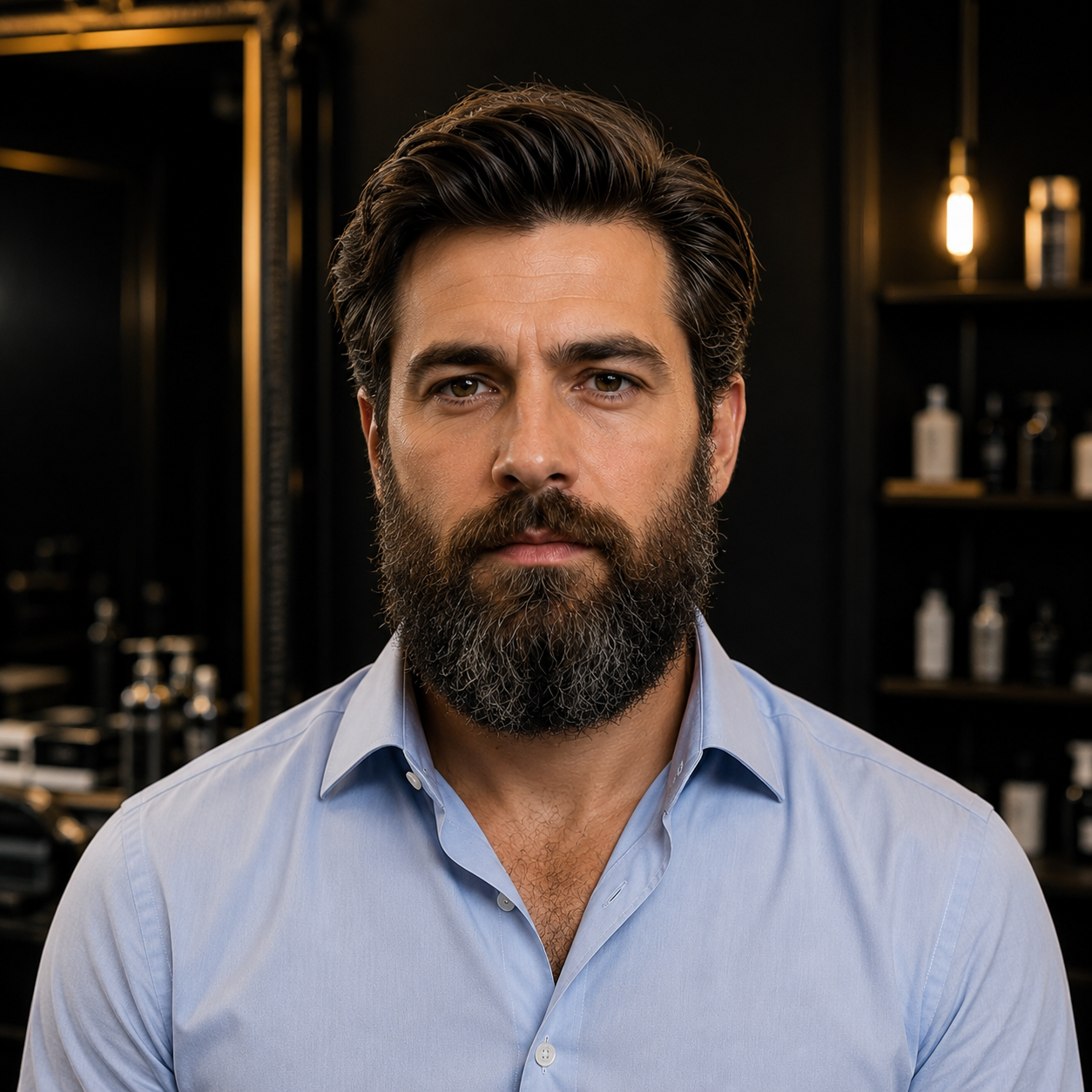 Barbe sculptée — avant